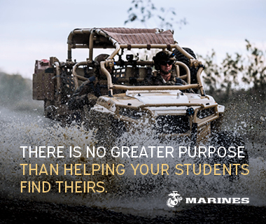 Advertisement United States Marine Corps Their is No Greater Purpose than Helping Your Students Find Theirs